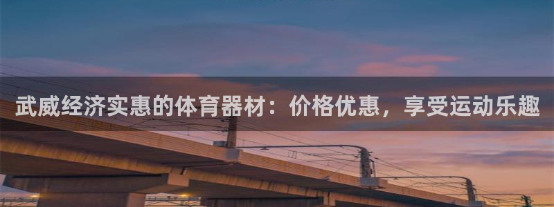 富联平台李 411O31 富联：武威经济实惠的体育器
