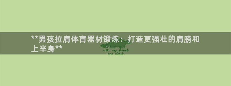 富联平台登录注册不了：**男孩拉肩体育器材锻炼：打造