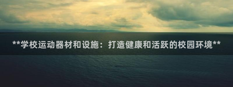 富联平台注册地址：**学校运动器材和设施：打造健康和