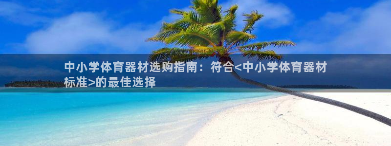 富联娱乐负责人是谁：中小学体育器材选购指南：符合<中