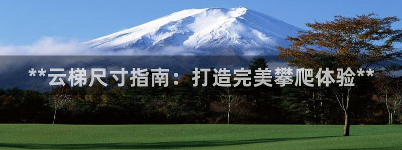 富联平台易 411o31 平台：**云梯尺寸指南：打造完美攀